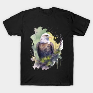 Portrait of an adorable and beautiful bald eagle watercolor T-Shirt